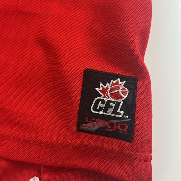 CFL Calgary Stampeders Red Jersey - Size XL - Picture 4 of 8